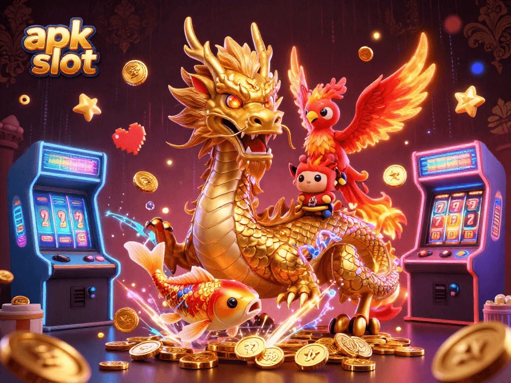Mainkan apk slot dengan fitur unik, menggambarkan tatu yang menguntungkan dalam suasana kasino digital.