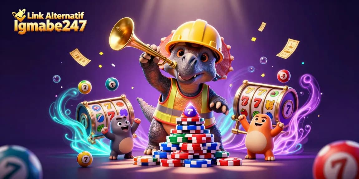 Engage with Link Alternatif Igamble247 as triceratops builds poker chips, celebrating slot jackpots.