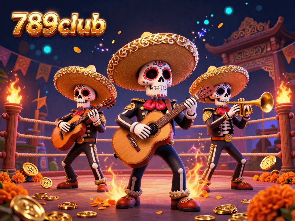 Join the excitement at 789club with unique mariachi band visuals and vibrant casino elements.