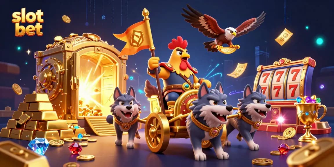 Slot bet dengan karakter perang 3D yang menakjubkan dan elemen kasino dinamis.