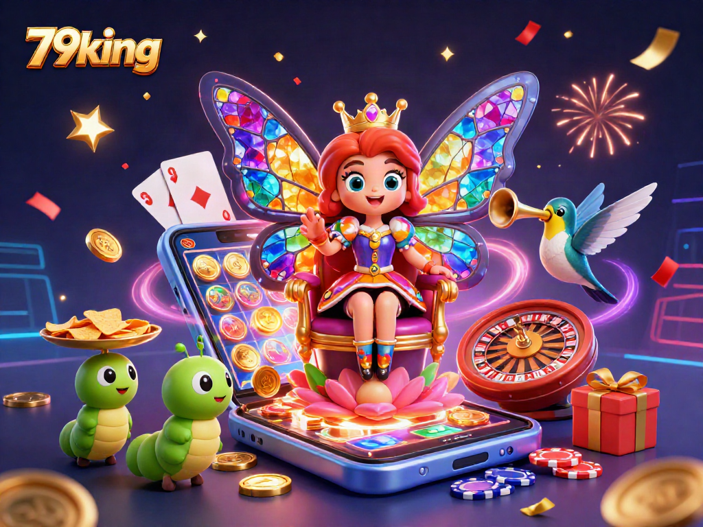 Engage with 79king in a vibrant, game-rich environment showcasing slots and casino elements.