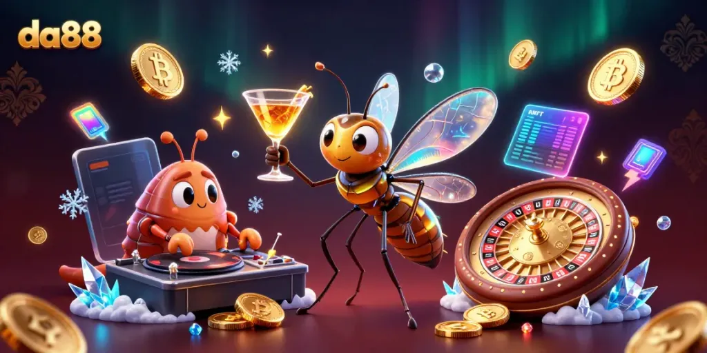 Engage with da88’s thrilling casino games featuring unique characters and vibrant digital elements.