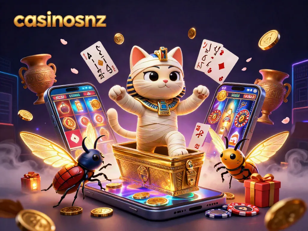 Experience the thrilling atmosphere of casinosnz with dynamic 3D characters and vibrant game elements.