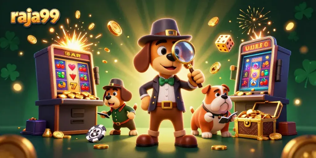 Engage with raja99's vibrant games featuring detectives uncovering jackpot treasures