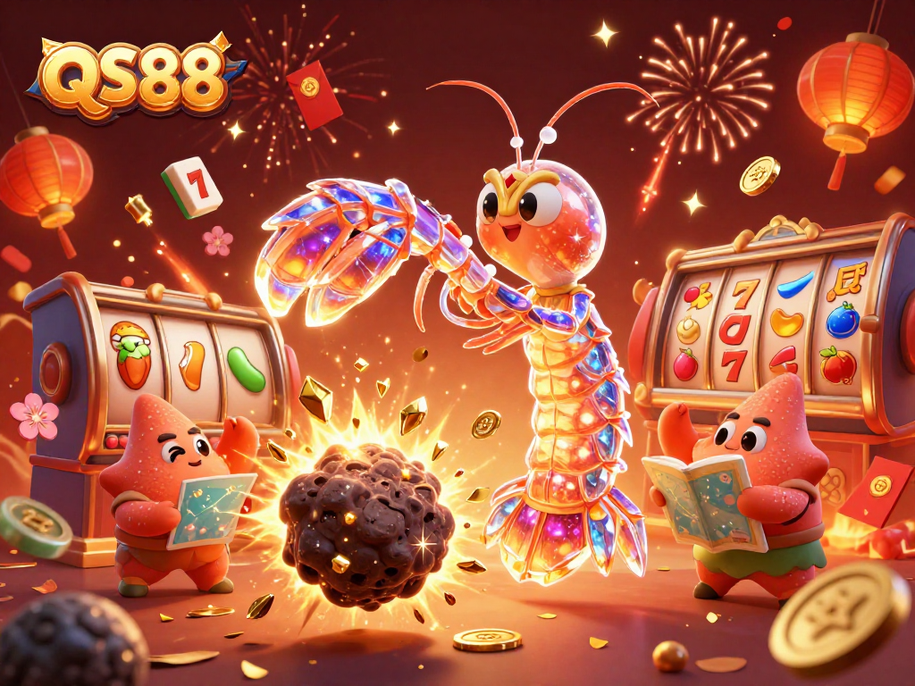 Experience the excitement of QS88 with vibrant 3D elements, showcasing dynamic casino action.