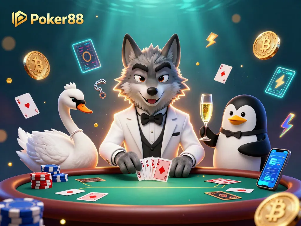 Engage in thrilling poker games at Poker88 with captivating characters and casino elements.
