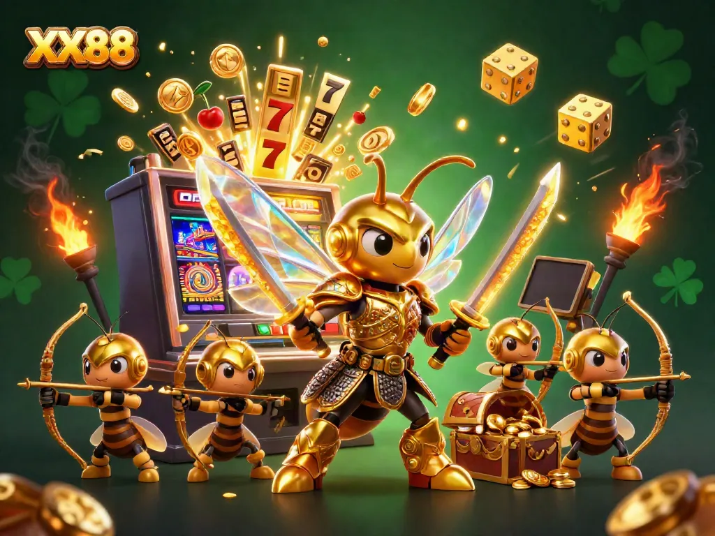Experience the excitement of XX88 with dynamic slot machines and animated 3D characters.