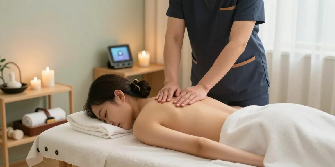 Engaging 영등포출장마사지 service at home with a professional therapist creating a calming atmosphere.