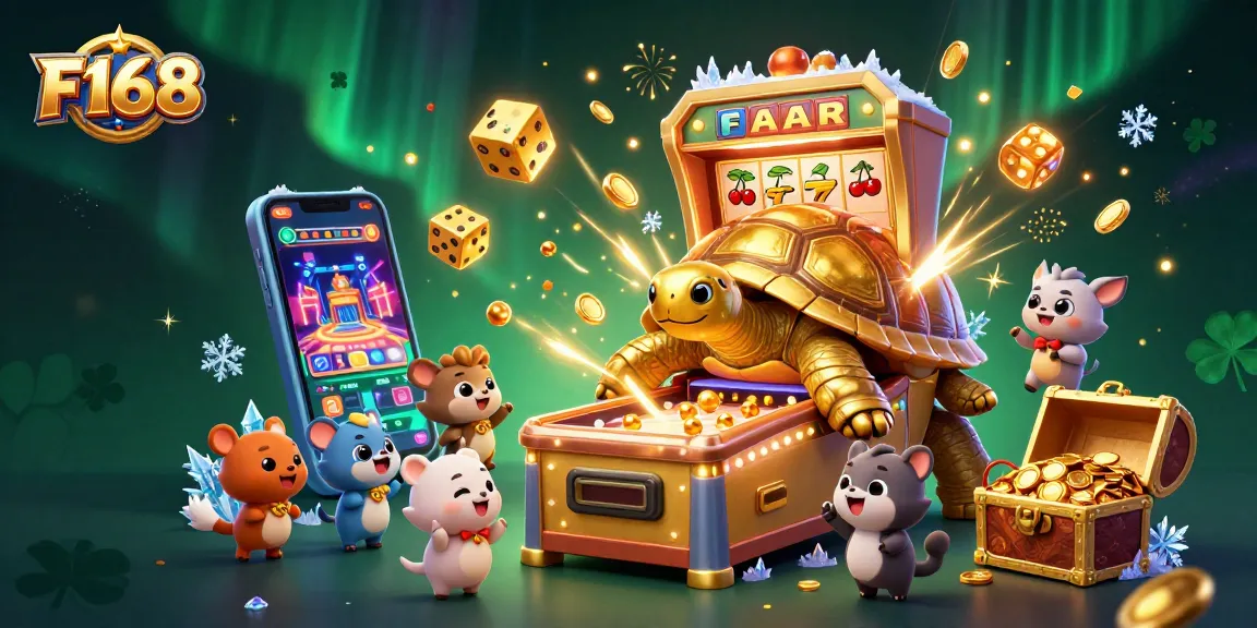 Play exciting casino games at F168, featuring a vibrant and dynamic gambling scene.