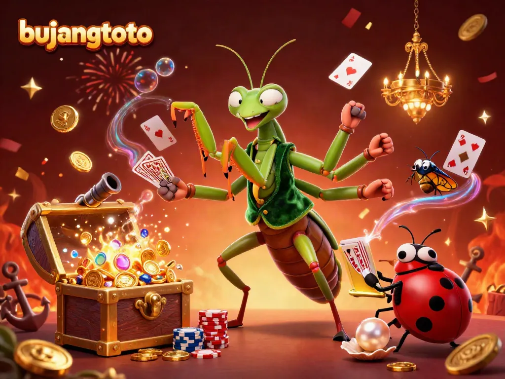 Experience the vibrant world of bujangtoto with engaging characters and dynamic casino action elements.