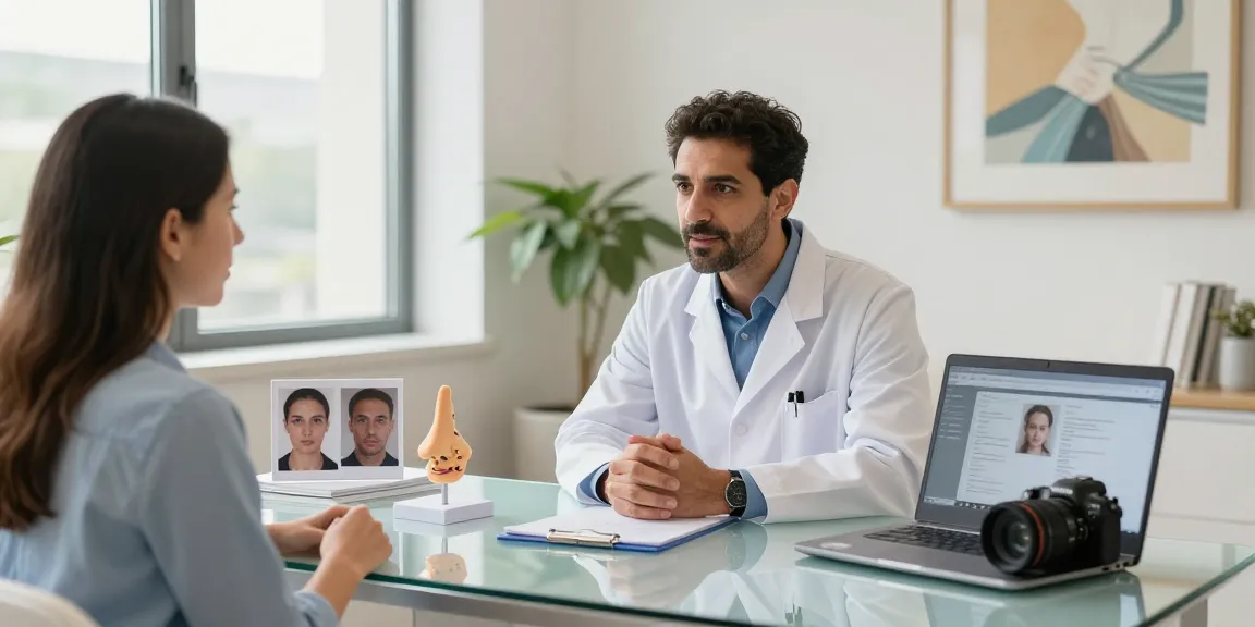Dr Zahi Abou Chacra consulting with a patient in a modern clinic setting.