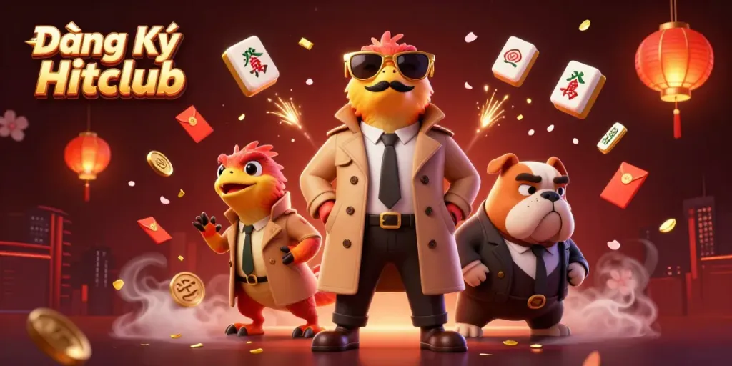 Experience thrilling gameplay at Đăng Ký Hitclub with dynamic animated casino characters.