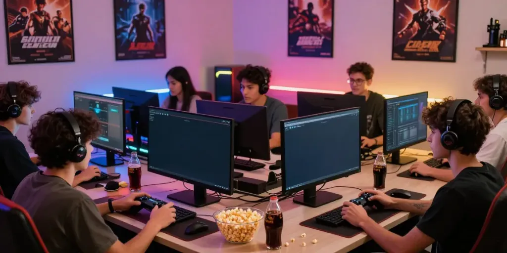 Engaging gaming scene featuring cika4d enthusiasts enjoying a multiplayer session.
