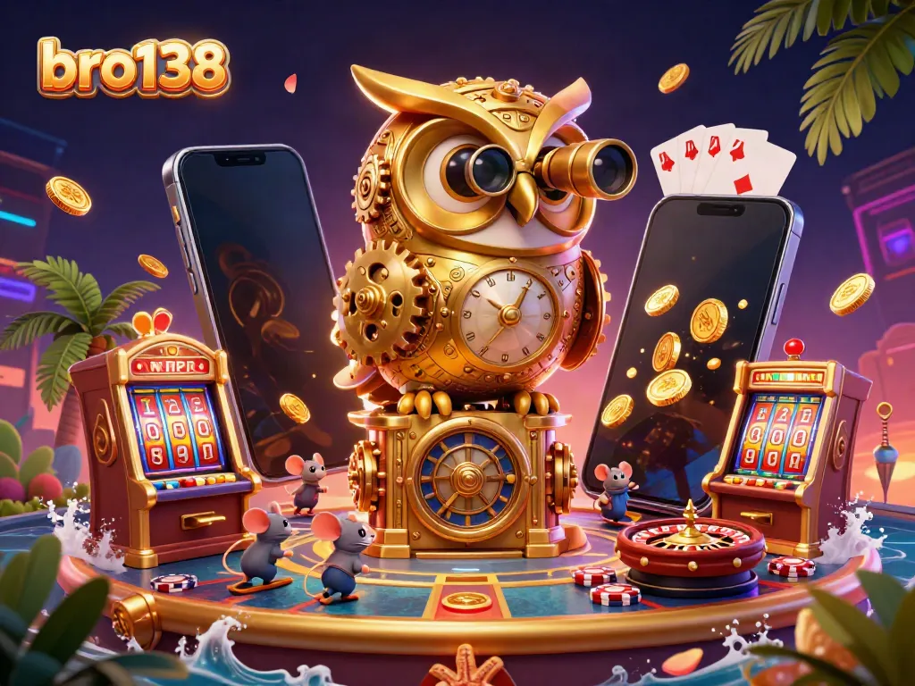 Experience the thrilling gameplay of bro138 with vibrant casinos and animated characters.