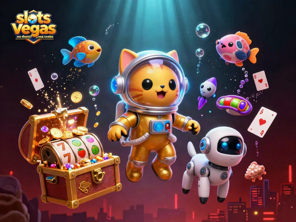 Experience exciting slots of vegas no deposit bonus codes in an adventure with colorful characters and casino elements.