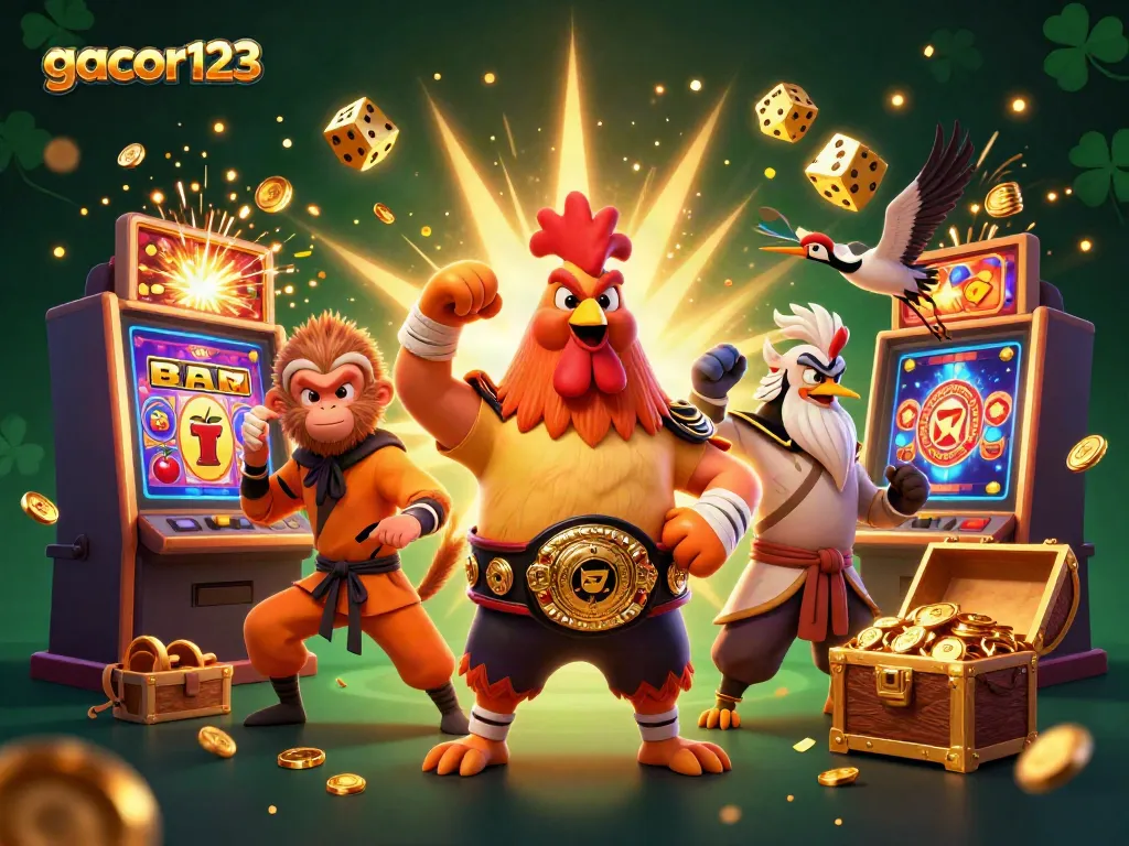 Engage with gacor123's exciting gaming experience featuring dynamic characters and thrilling casino elements.