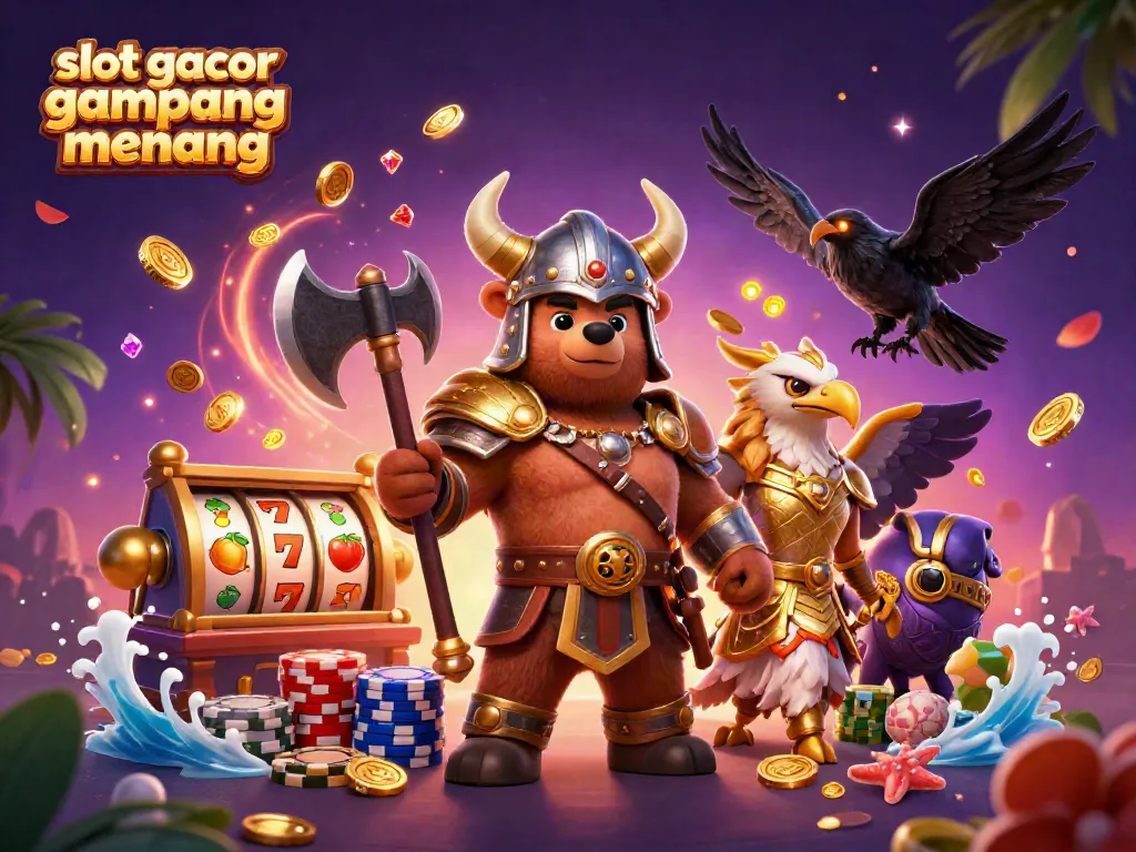 Experience thrilling wins in slot gacor gampang menang with vibrant characters and dynamic casino elements.