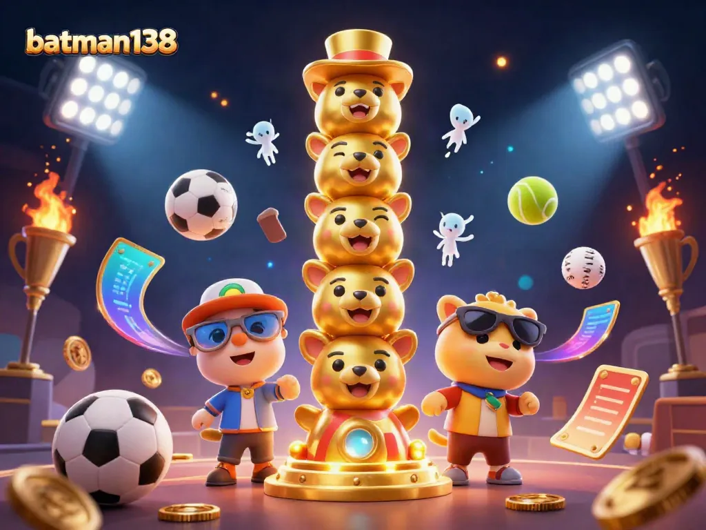 Experience dynamic gameplay at batman138 with vibrant casino elements and a lively totem pole