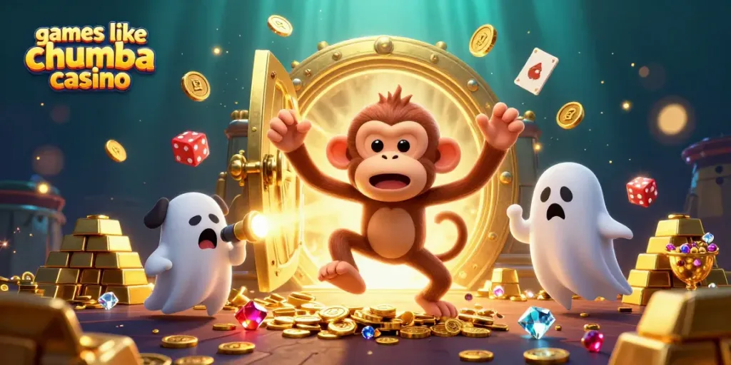 Engage with games like chumba casino while discovering a magical 3D jungle of vibrant treasures.