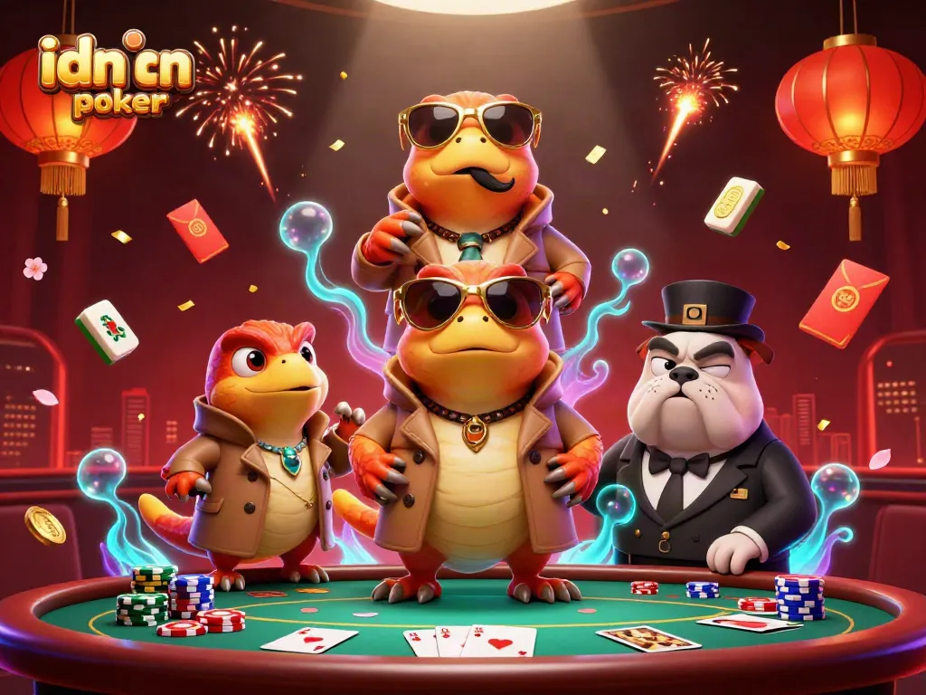 Rasakan pengalaman idn poker dengan ilustrasi kasino penuh warna dan detail menarik.